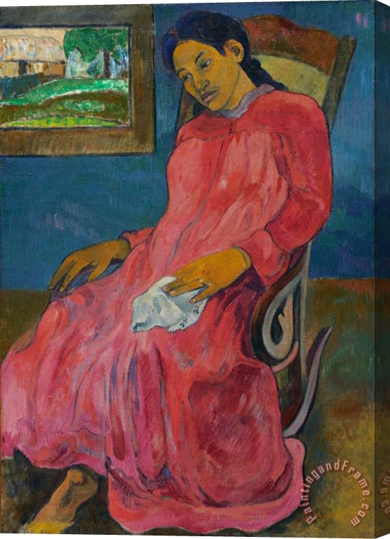 Paul Gauguin Faaturuma (melancholic) Stretched Canvas Painting / Canvas Art