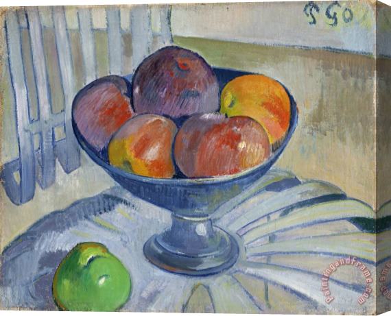 Paul Gauguin Fruit Dish on a Garden Chair Stretched Canvas Print / Canvas Art