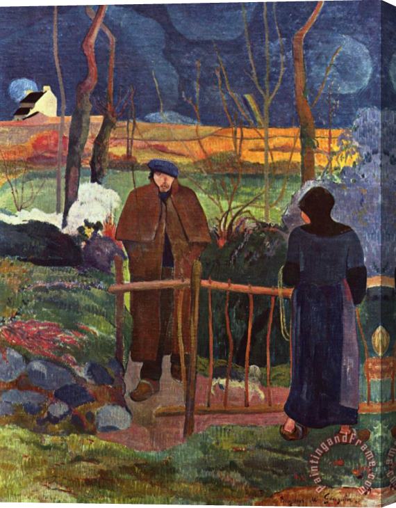 Paul Gauguin Guten Morgen Herr Gauguin Stretched Canvas Painting / Canvas Art