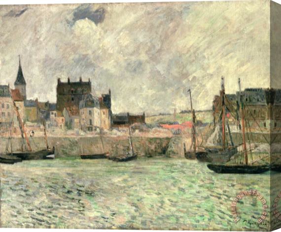 Paul Gauguin Harbour Scene Dieppe Stretched Canvas Painting / Canvas Art