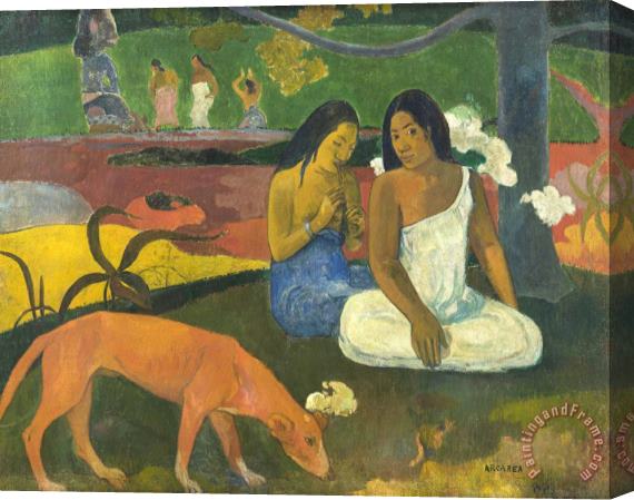 Paul Gauguin Joyfulness(arearea) Stretched Canvas Painting / Canvas Art