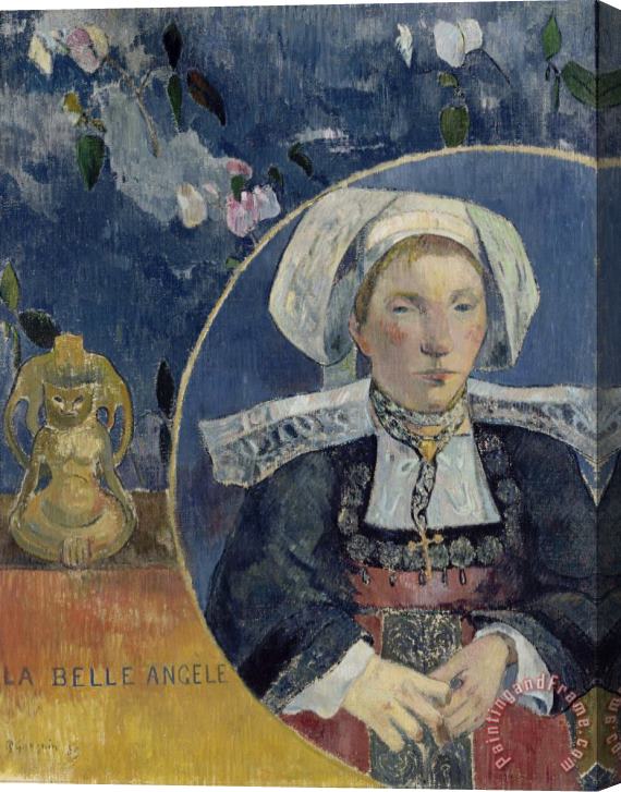 Paul Gauguin La Belle Angele Stretched Canvas Painting / Canvas Art