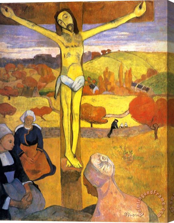 Paul Gauguin Le Christ Jaune Yellow Christ Huile Sur Toile Stretched Canvas Print / Canvas Art
