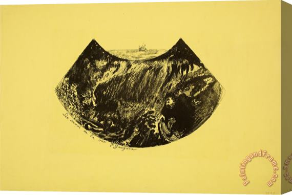 Paul Gauguin Les Drames De La Mer. Une Descente Dans Le Maelstrom Stretched Canvas Print / Canvas Art