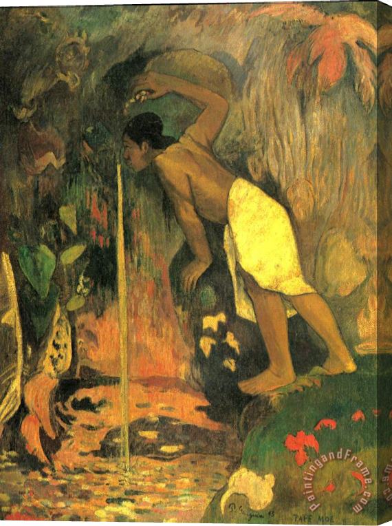 Paul Gauguin Pape Moe Stretched Canvas Print / Canvas Art