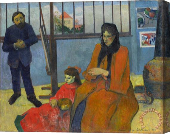 Paul Gauguin Schuffenecker's Studio Stretched Canvas Painting / Canvas Art