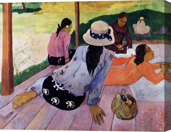 Paul Gauguin Siesta Stretched Canvas Print / Canvas Art