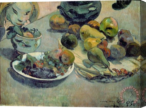 Paul Gauguin Still Life with Fruit Stretched Canvas Painting / Canvas Art