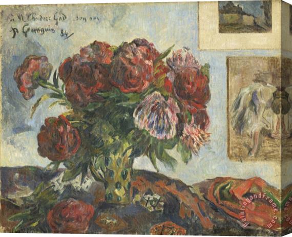 Paul Gauguin Still Life with Peonies Stretched Canvas Print / Canvas Art