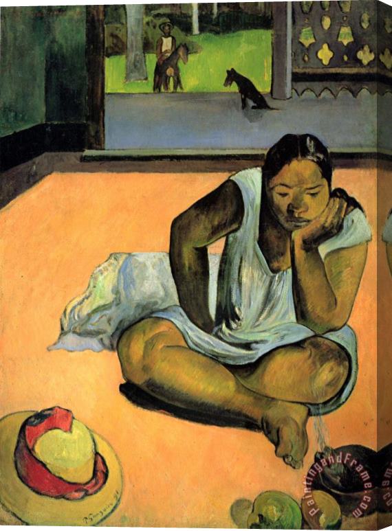 Paul Gauguin Sulky, Or Silence Stretched Canvas Painting / Canvas Art