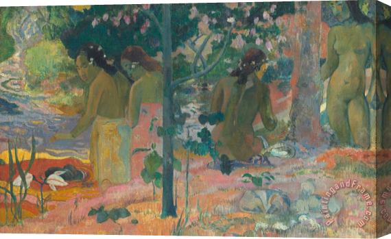 Paul Gauguin The Bathers Stretched Canvas Print / Canvas Art