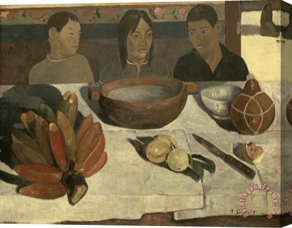 Paul Gauguin The Meal (the Bananas) Stretched Canvas Print / Canvas Art
