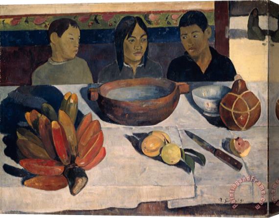 Paul Gauguin The Meal Stretched Canvas Print / Canvas Art