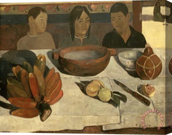 Paul Gauguin The Meal Stretched Canvas Painting / Canvas Art