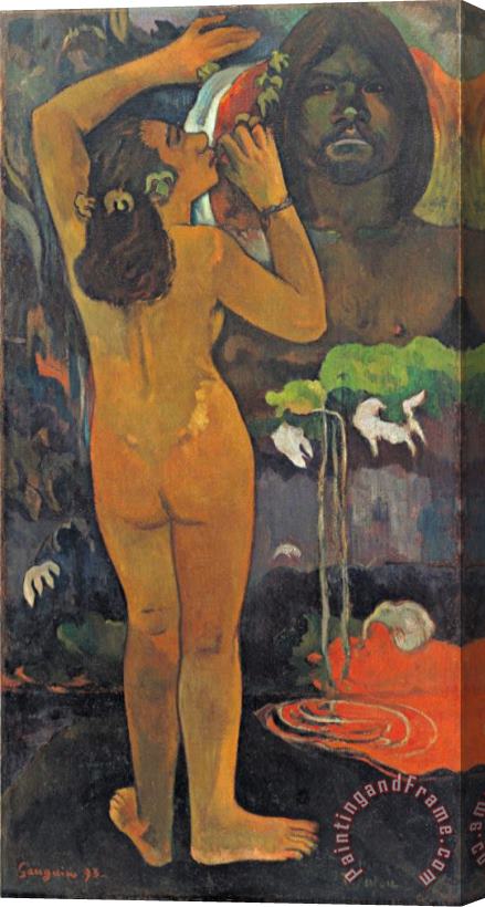 Paul Gauguin The Moon And The Earth Stretched Canvas Painting / Canvas Art