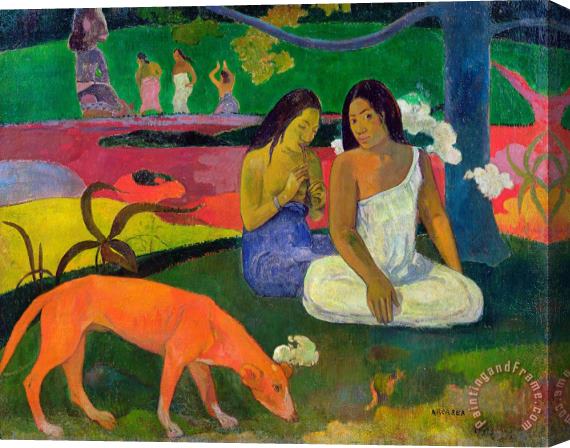 Paul Gauguin The Red Dog Stretched Canvas Painting / Canvas Art