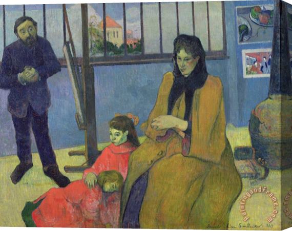 Paul Gauguin The Schuffenecker Family Stretched Canvas Painting / Canvas Art