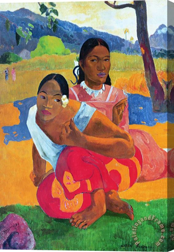 Paul Gauguin When Are You Getting Married Stretched Canvas Print / Canvas Art