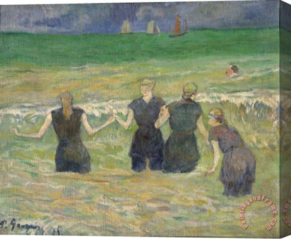 Paul Gauguin Women Bathing Stretched Canvas Painting / Canvas Art