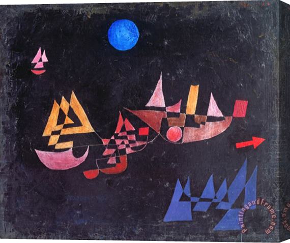 Paul Klee Abfahrt Der Schiffe 1927 Stretched Canvas Painting / Canvas Art