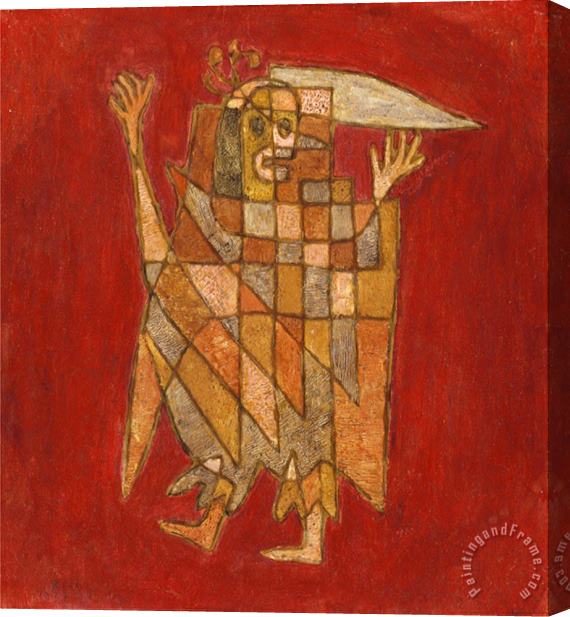 Paul Klee Allegorical Figure Allegorische Figurine Verblassung Stretched Canvas Print / Canvas Art