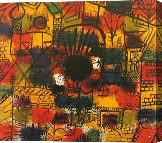 Paul Klee Composotion with Black Focus Stretched Canvas Print / Canvas Art