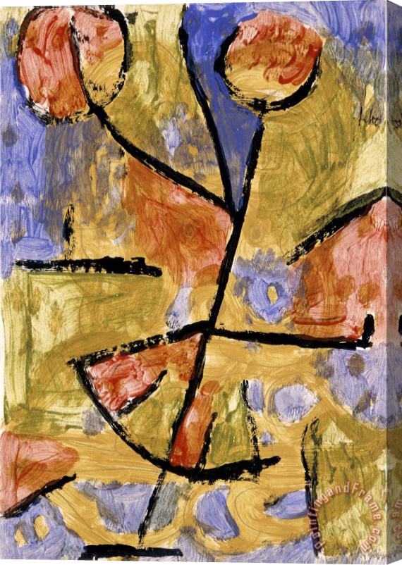 Paul Klee Dance Flower Stretched Canvas Print / Canvas Art
