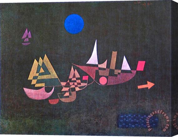 Paul Klee Departure of The Ships 1927 Stretched Canvas Painting / Canvas Art