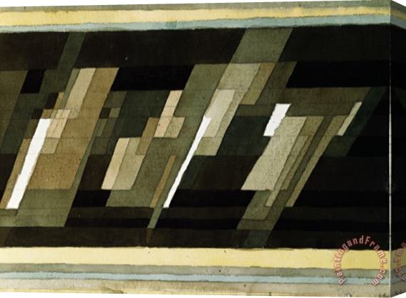 Paul Klee Diagonal Medien 1922 Stretched Canvas Print / Canvas Art