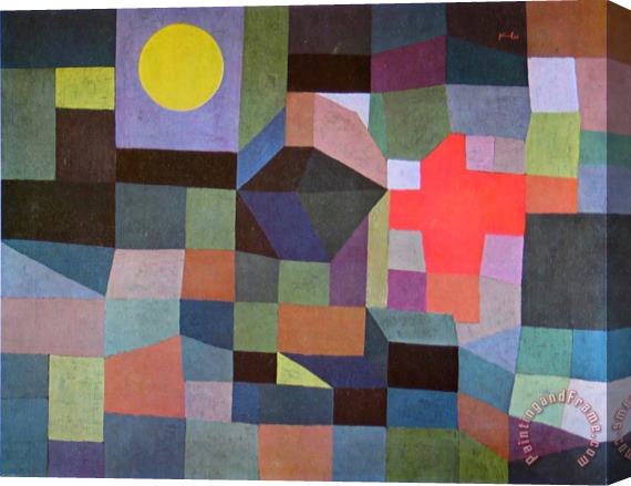 Paul Klee Fire at Full Moon 1933 Stretched Canvas Painting / Canvas Art