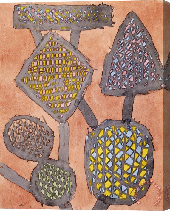 Paul Klee Growing Weapons Stretched Canvas Painting / Canvas Art
