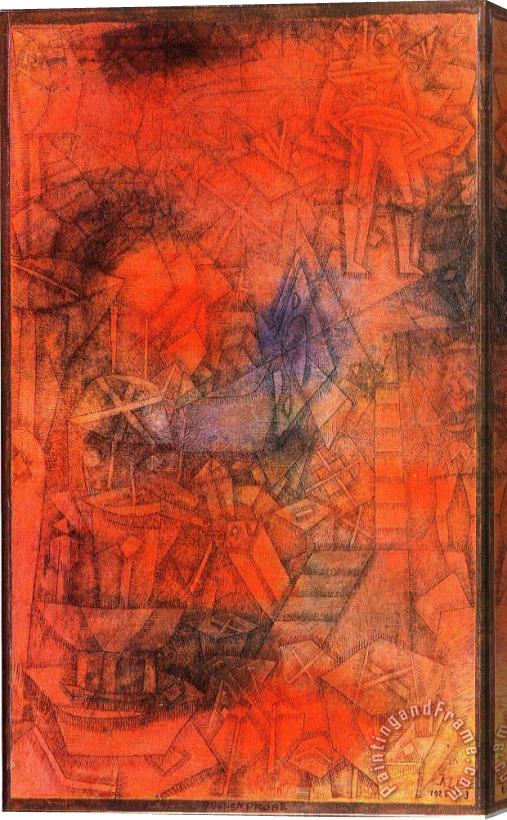 Paul Klee Groynes 1925 Stretched Canvas Print / Canvas Art