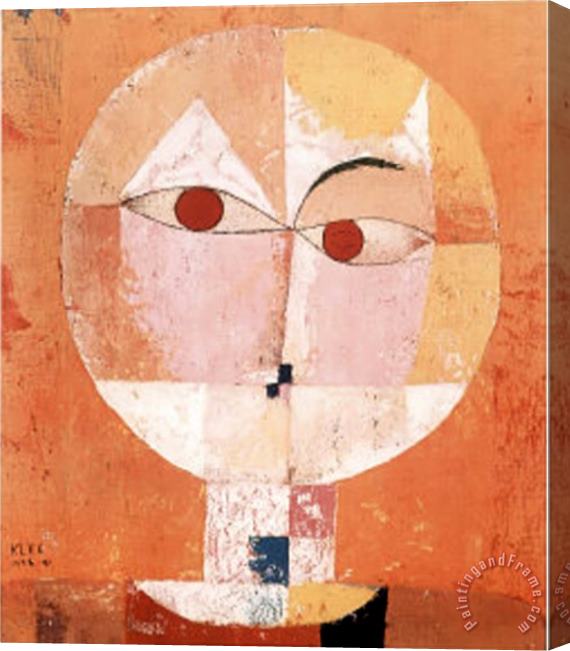 Paul Klee Head of a Man Stretched Canvas Painting / Canvas Art