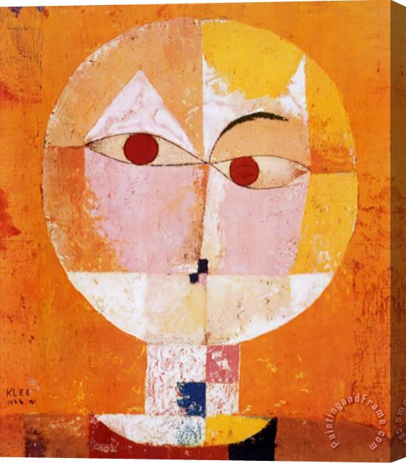 Paul Klee Head of Man Going Senile C 1922 Stretched Canvas Print / Canvas Art