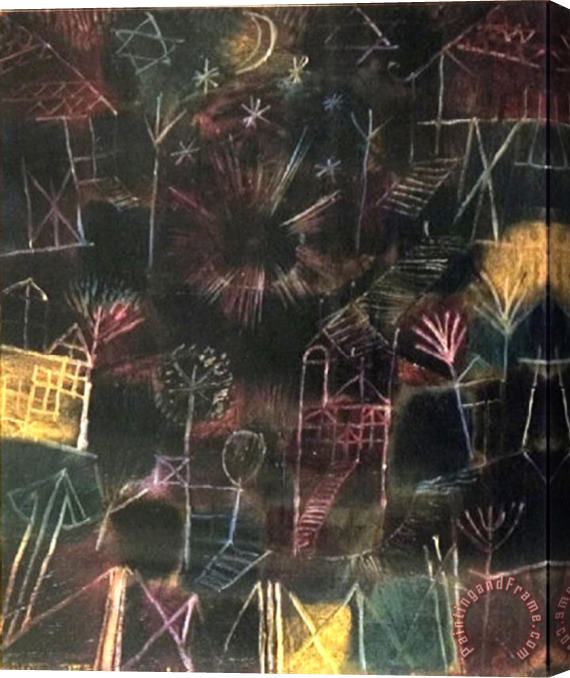 Paul Klee Kosmiche Composition 1919 Stretched Canvas Painting / Canvas Art