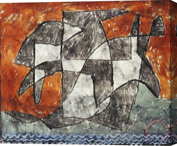 Paul Klee Lake Ghost Stretched Canvas Print / Canvas Art
