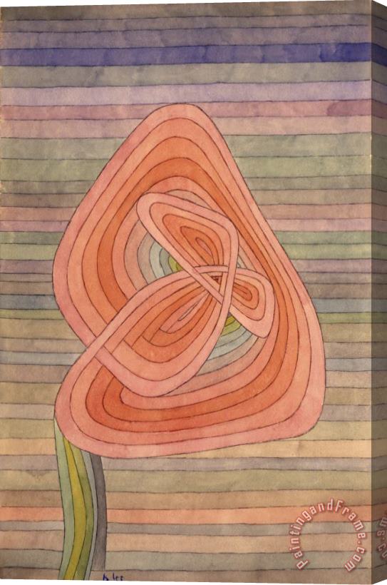 Paul Klee Lonely Flower Stretched Canvas Painting / Canvas Art