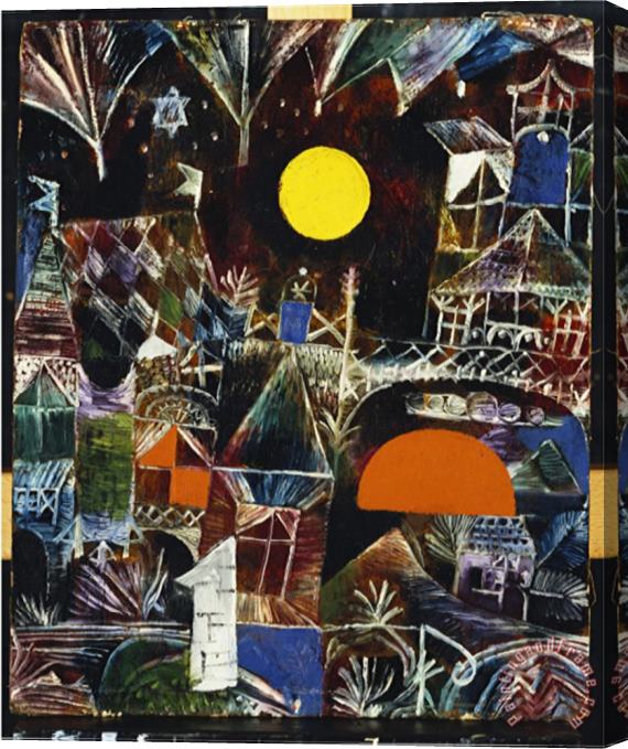 Paul Klee Moonrise Sunset 1919 Stretched Canvas Painting / Canvas Art