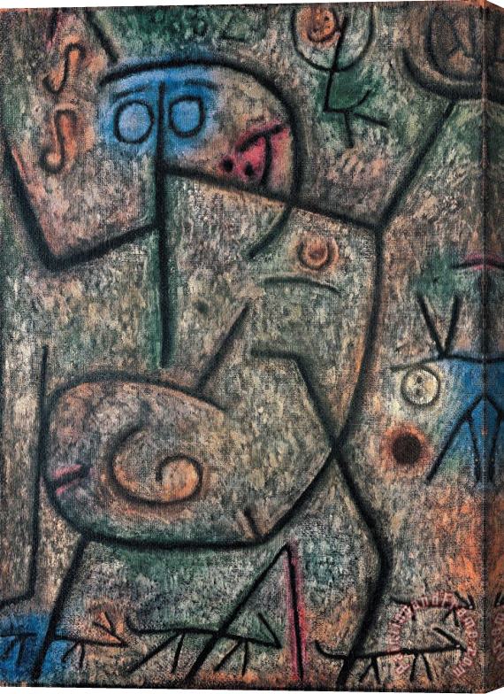 Paul Klee Oh! These Rumors! Stretched Canvas Print / Canvas Art