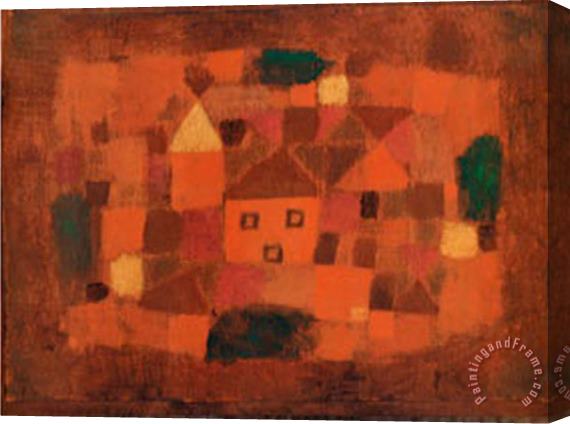 Paul Klee Paesaggio Al Tramonto C 1923 Stretched Canvas Painting / Canvas Art