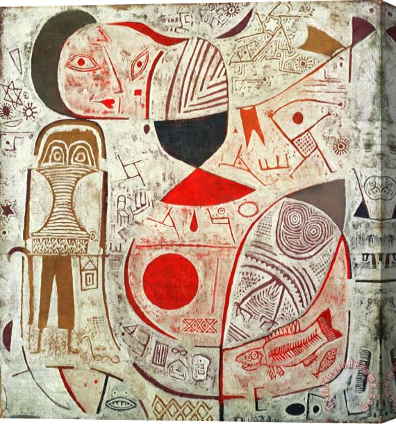 Paul Klee Printed Sheet with Picture Stretched Canvas Painting / Canvas Art