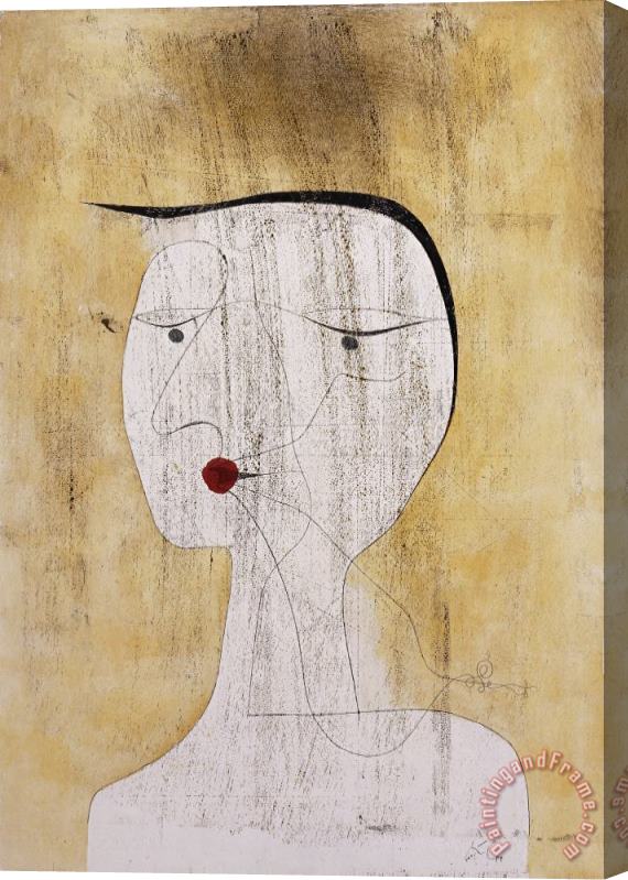 Paul Klee Sealed Woman Stretched Canvas Print / Canvas Art