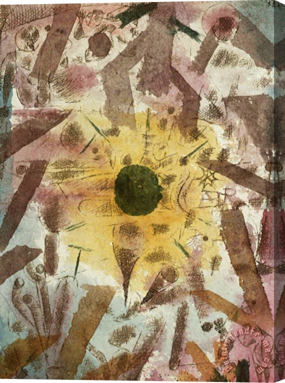 Paul Klee Solar Eclipse Sonnenfinsternis Stretched Canvas Painting / Canvas Art