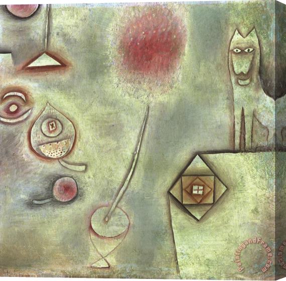 Paul Klee Still Life with Animal Statuette Stretched Canvas Painting / Canvas Art