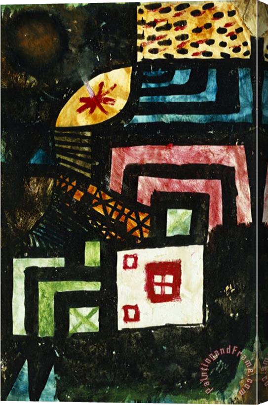 Paul Klee Study in Stone Studie Im Stein Stretched Canvas Print / Canvas Art