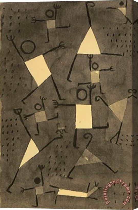 Paul Klee Tanze Vor Angst Stretched Canvas Painting / Canvas Art
