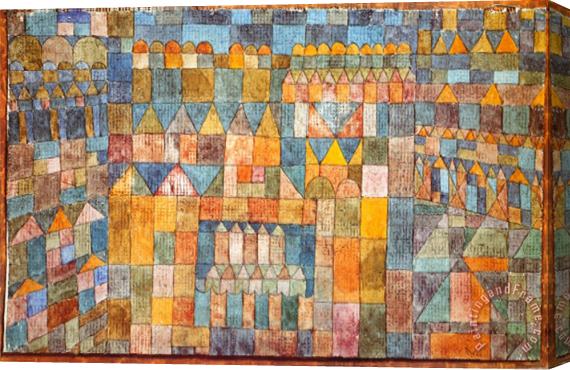 Paul Klee Tempelviertel Von Pert C 1928 Stretched Canvas Print / Canvas Art