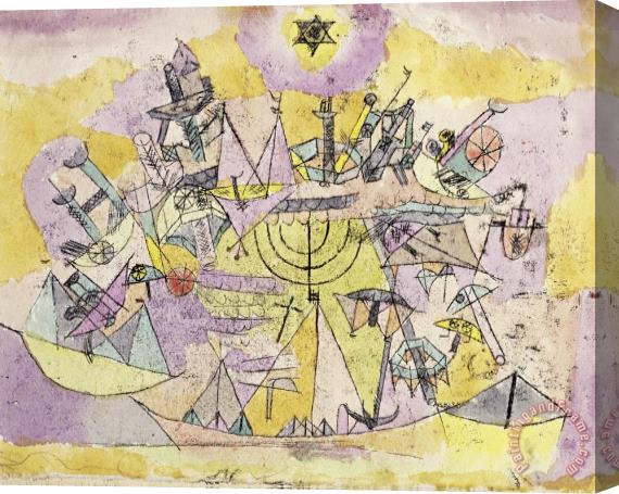 Paul Klee The Unlucky Ships Stretched Canvas Print / Canvas Art