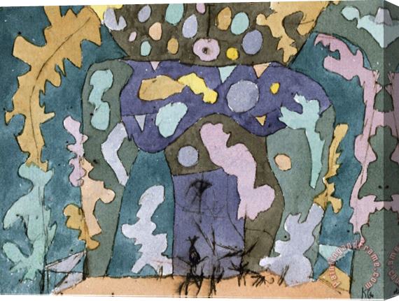 Paul Klee Theater Kleines Buehnenbild Stretched Canvas Print / Canvas Art