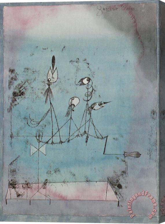 Paul Klee Twittering Machine 1922 Stretched Canvas Print / Canvas Art